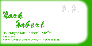 mark haberl business card